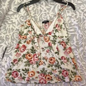 Floral Print Spaghetti Strap Top